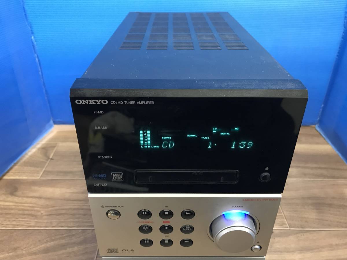 ONKYO オンキョー CD/MDチューナーアンプ FR-B7 本体のみ 品B-6657(MD ONKYO オンキョー CD/MDチューナーアンプ FR-B7 本体のみ 品B-6657(MD