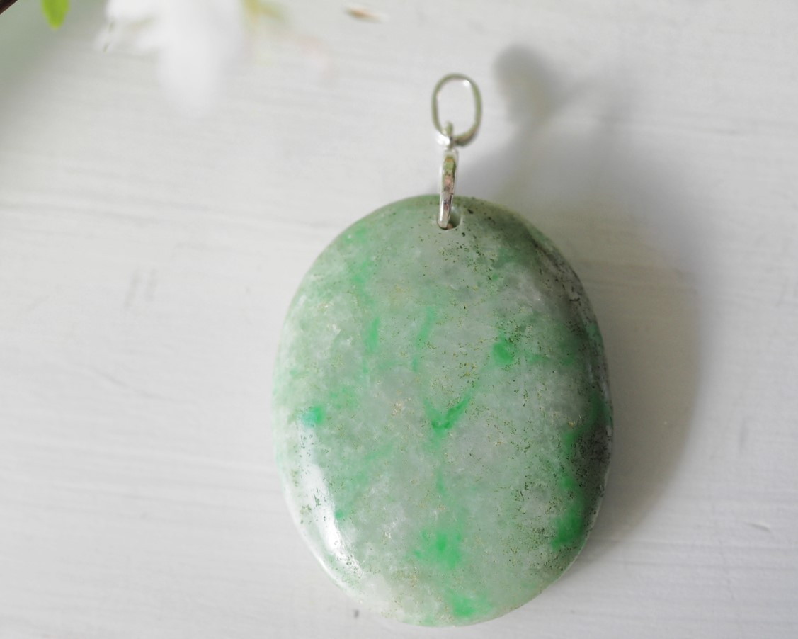  thread fish river ..SV pendant natural less processing jade appreciation 