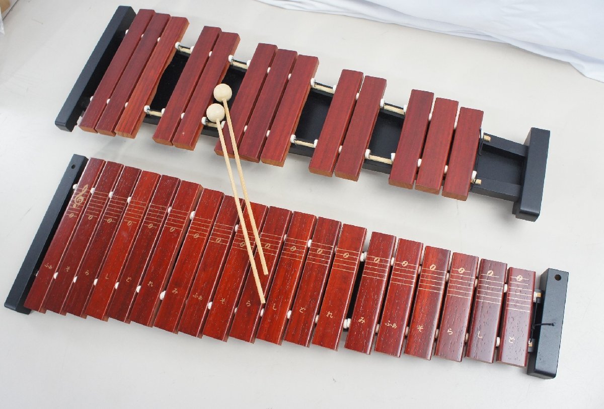 13◇【中古】Zen-on ゼンオン Xylophone シロホン ZX-32P 楽器 卓上