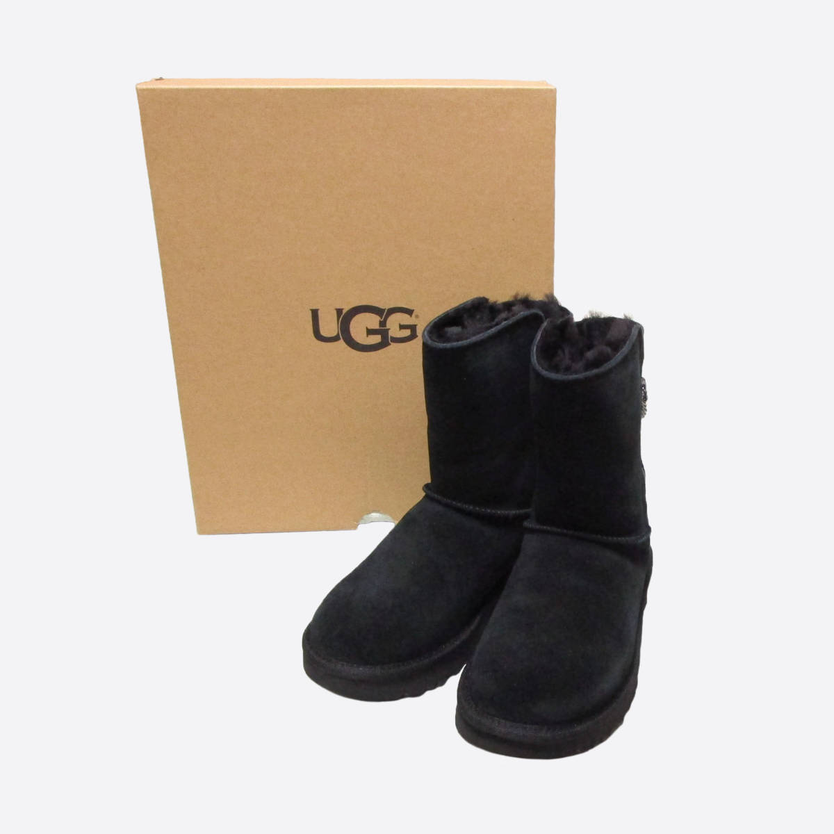 ★SALE★UGG/アグ★W Classic Short Sparkle Zip/クラシックショートスパークルジップ (Black/W5/22cm)_画像2