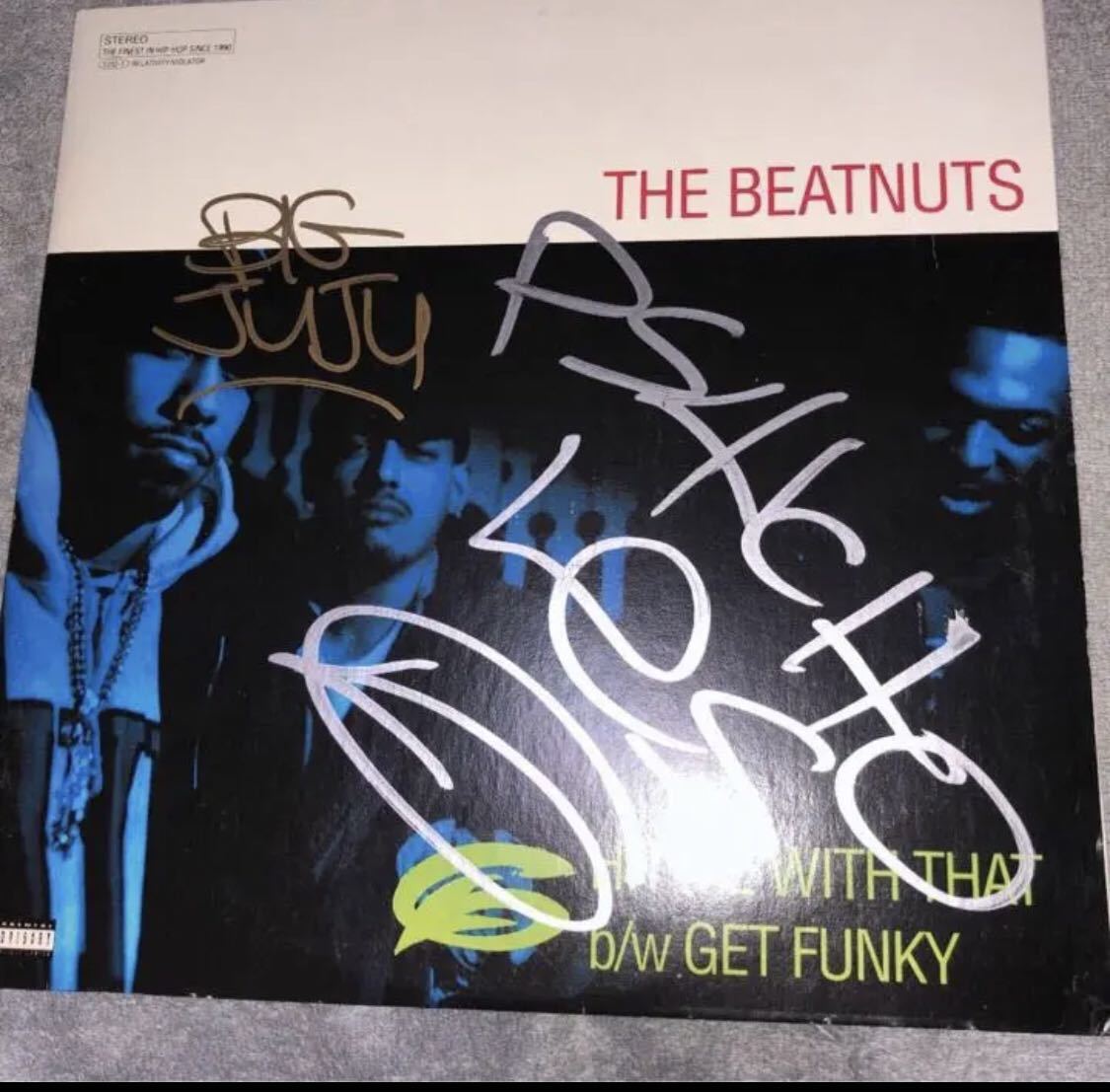 激レア　THE BEATNUTS 直筆サイン入り　レコード　 ヒップホップ_画像1