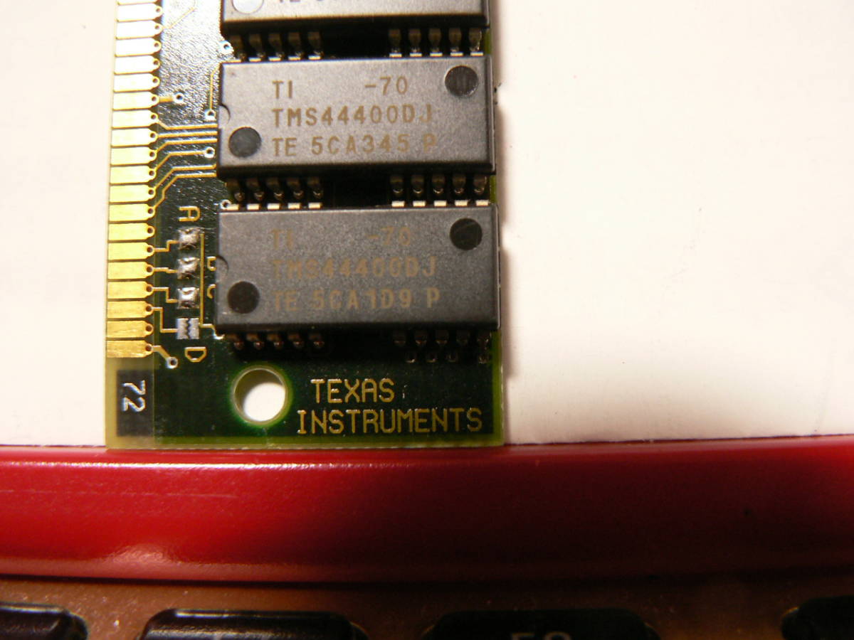 送料最安 140円 MEM27-01：SIMMメモリ　TEXAS INSTRUMENT　MB3041　94V0　2611-B1　片面のみチップ9枚搭載　容量不明　2枚組_画像3