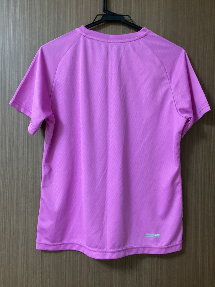  Asics короткий рукав футболка бег спорт одежда женский L размер 
