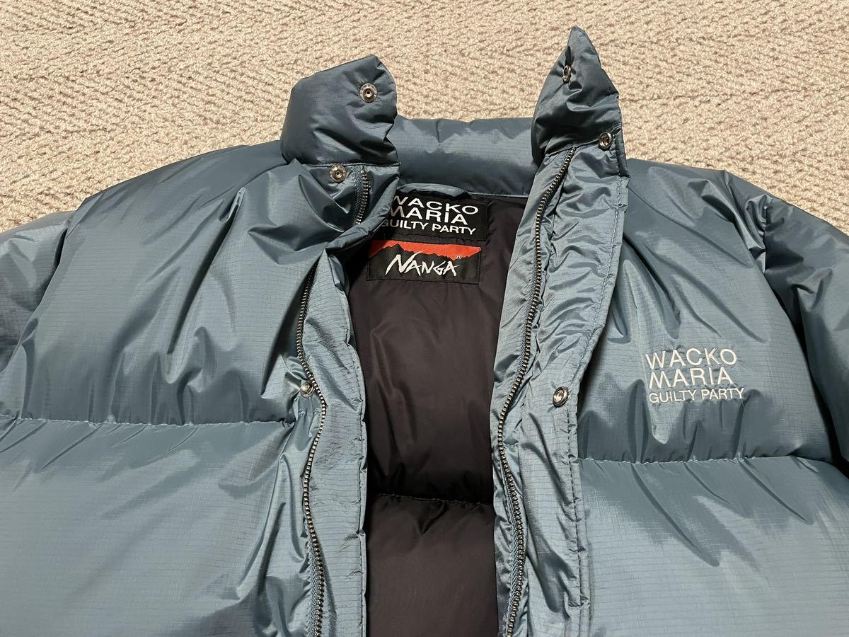 WACKO MARIA × NANGA 22FW DOWN JACKET TYPE-1 L/BLUEGRAY ワコマリア