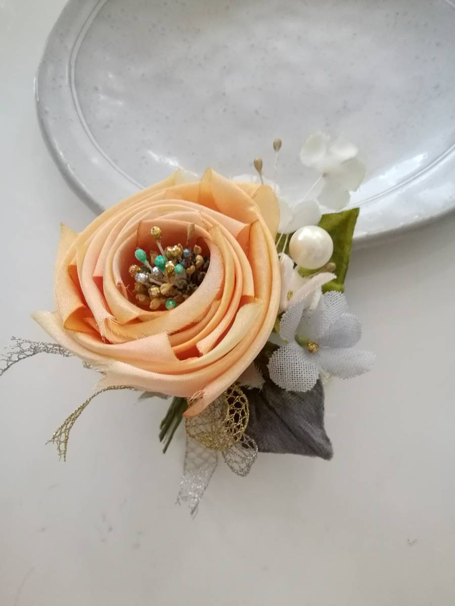  dyeing cloth flower * rose . sumire * rental mi saw. bouquet corsage 