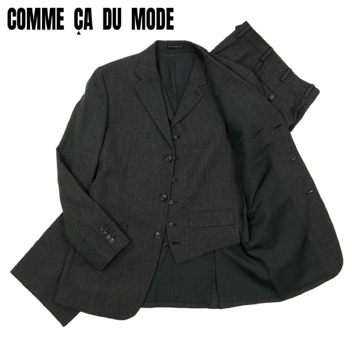 VINTAGE TETSU COMME CA DU MODE 紺ブレ ダブル S-