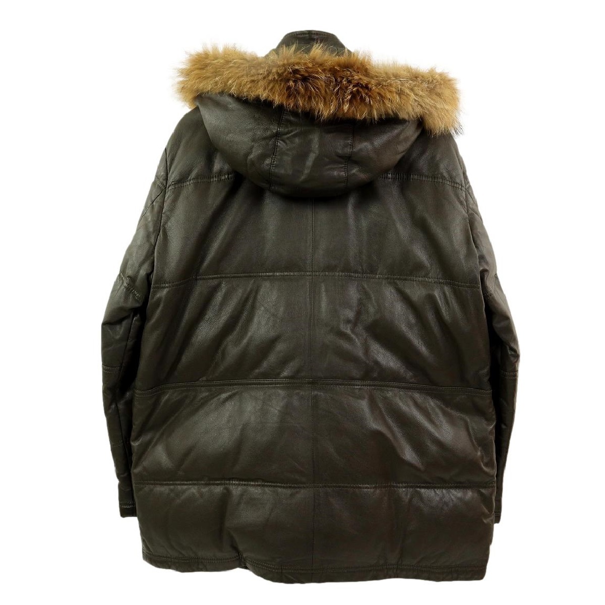 [B1996][ ultimate beautiful goods ][ big size LL]WIND ARMOR window armor - down jacket leather jacket N-3B flight jacket sheep leather 