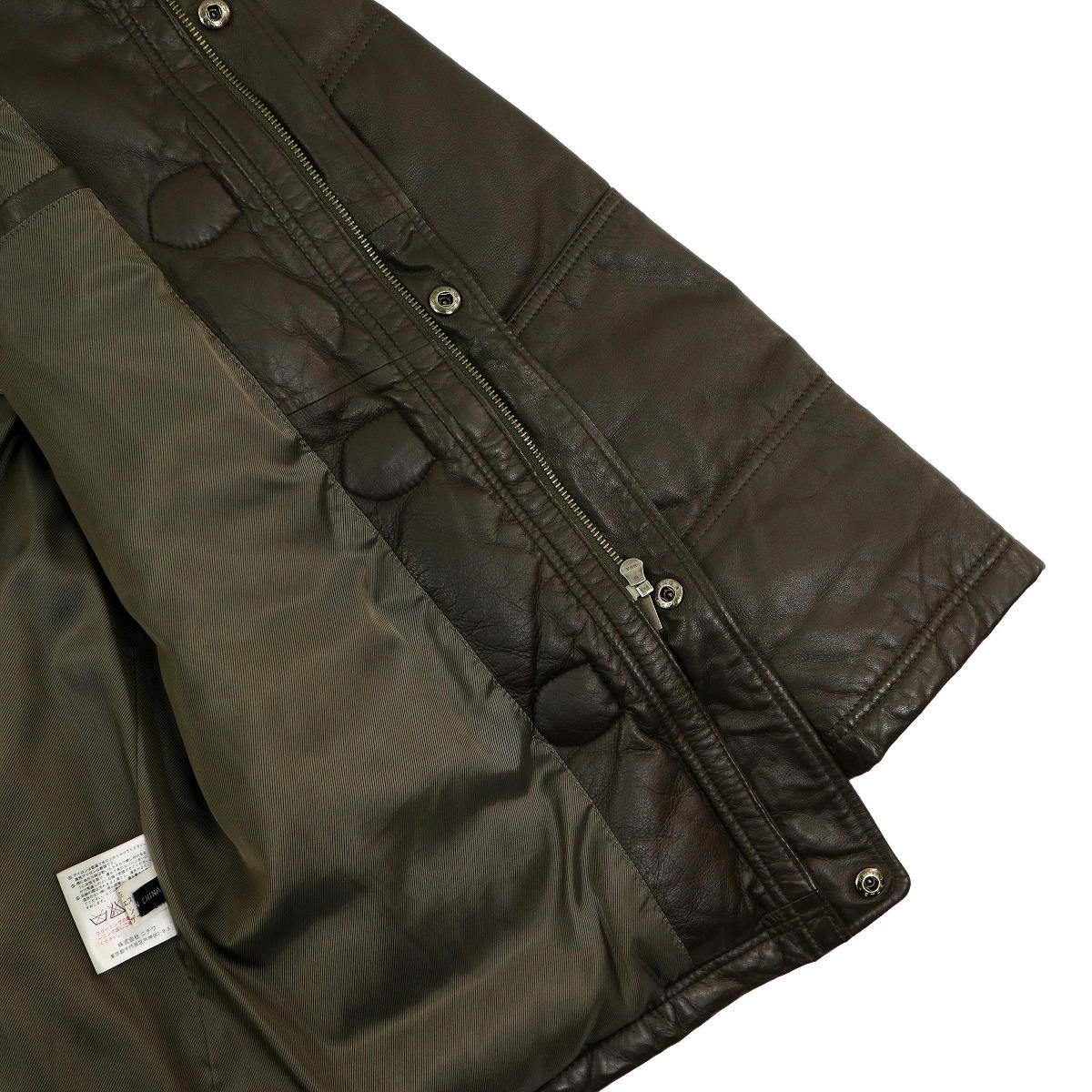 [B1996][ ultimate beautiful goods ][ big size LL]WIND ARMOR window armor - down jacket leather jacket N-3B flight jacket sheep leather 