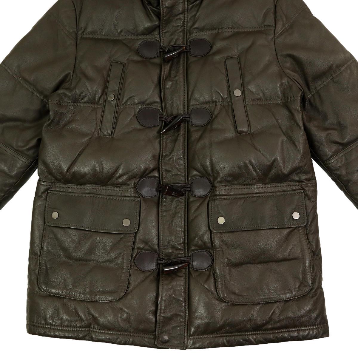 [B1996][ ultimate beautiful goods ][ big size LL]WIND ARMOR window armor - down jacket leather jacket N-3B flight jacket sheep leather 