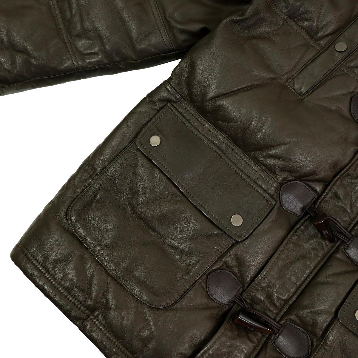 [B1996][ ultimate beautiful goods ][ big size LL]WIND ARMOR window armor - down jacket leather jacket N-3B flight jacket sheep leather 