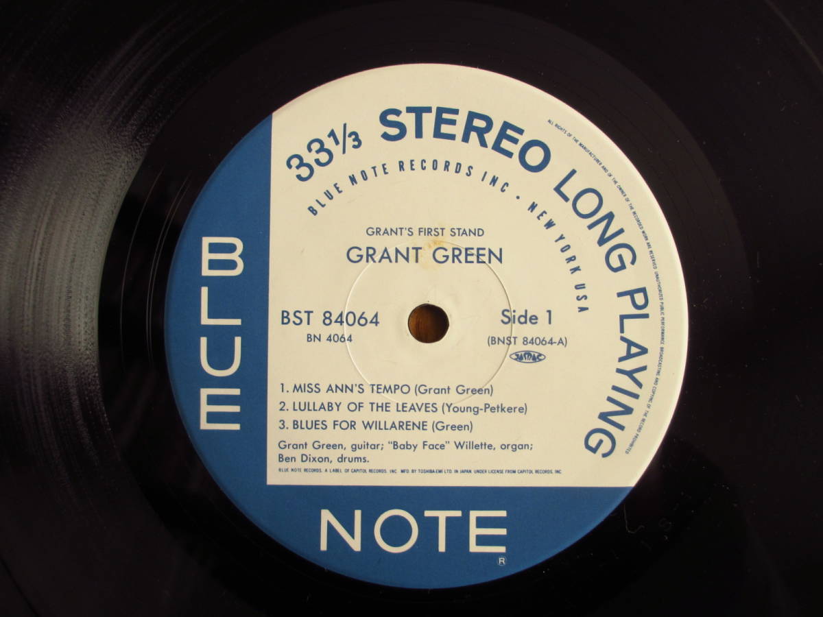 Grant Green / グラント・グリーン / Grant's First Stand / 東芝 Blue Note ブルーノート / BST 84064 (BN 4064) / 帯付_画像3