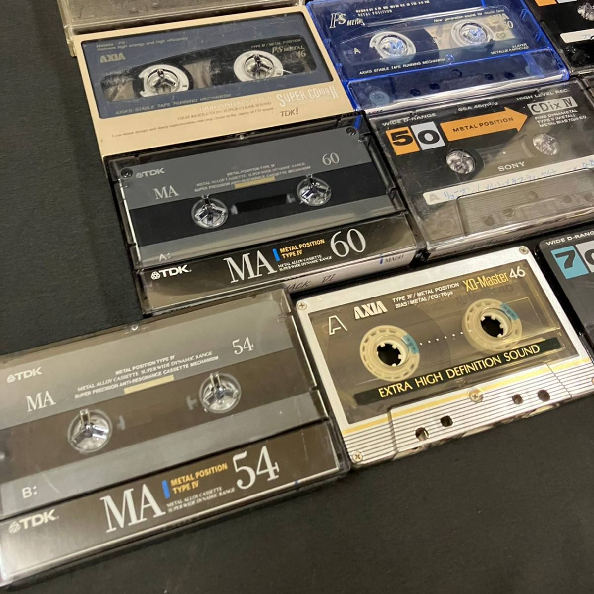 未使用品 カセットテープ メタル14本 ハイポジ6本 合計20本セット AXIA