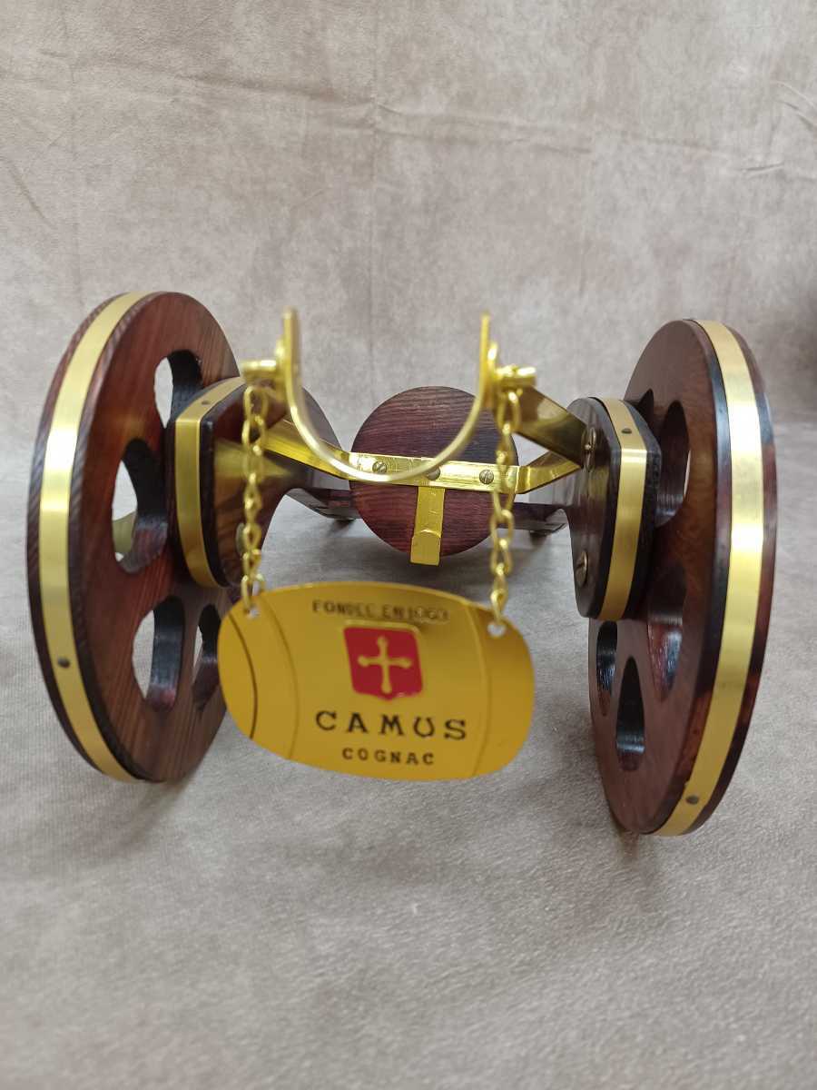 カミュ コニャック 木製 砲台型 ヴィンテージ オブジェ ワインホルダー