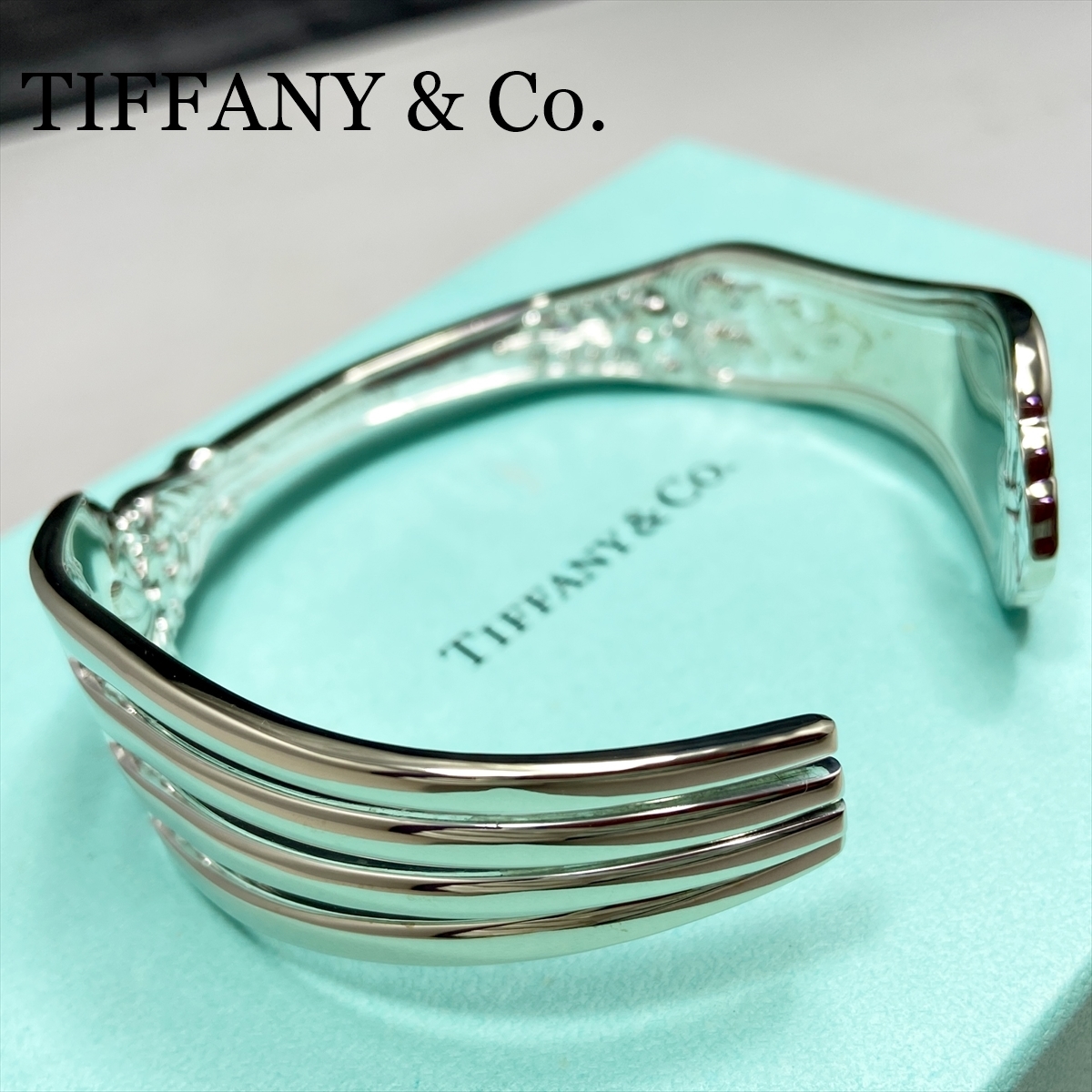 新品仕上 ティファニー TIFFANY アンティーク フォーク ブレスレット