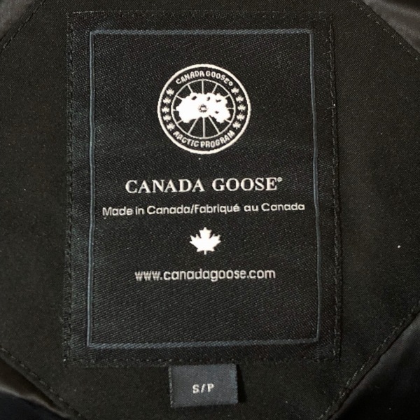 カナダグース CANADA GOOSE ダウンジャケット サイズS/P S 4550MB 黒 メンズ 長袖/ジップアップ/メイトランドパーカー/冬  ジャケット
