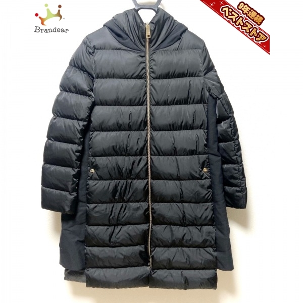 ヘルノ HERNO ダウンコート サイズ44 L - 黒 レディース 長袖/冬 美品