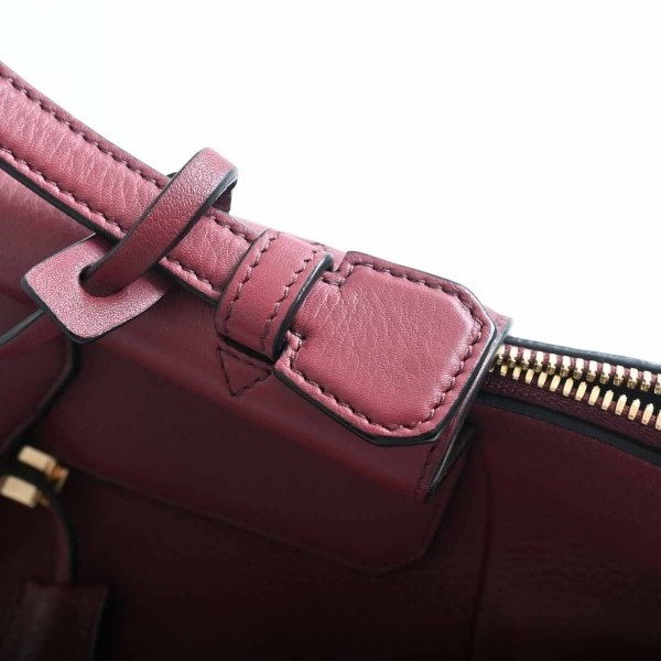 スマイソン SMYTHSON ハンドバッグ レザー ボルドー 美品 バッグ | www