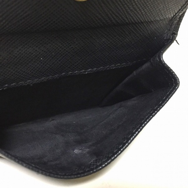 プラダ PRADA 2つ折り財布 - サフィアーノレザー 黒 財布 ファッション 