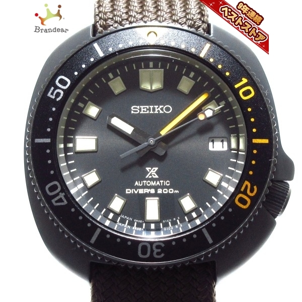 SEIKO(セイコー) 腕時計美品 プロスペックスダイバースキューバ 6R35-01W0/SBDC157 メンズ SS/数量限定5500本 (うち国内 限定300本) 黒