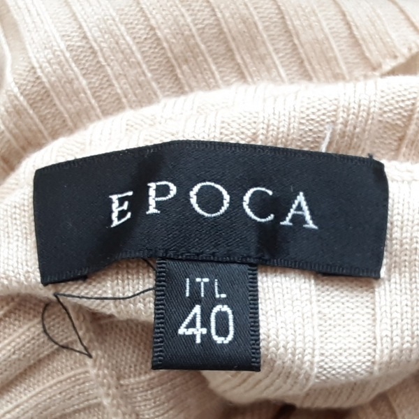エポカ EPOCA 長袖セーター サイズ40 M - ベージュ レディース