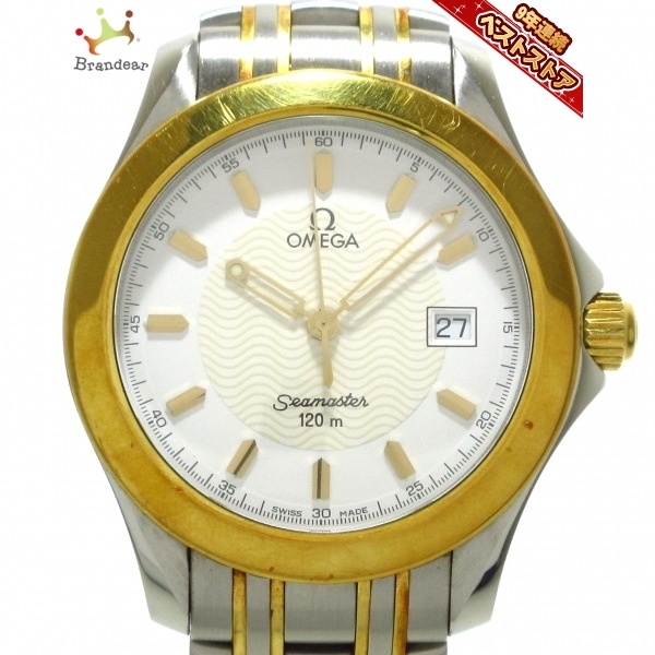 OMEGA(オメガ) 腕時計 シーマスター120 2311.21 メンズ SS×K18YG 白