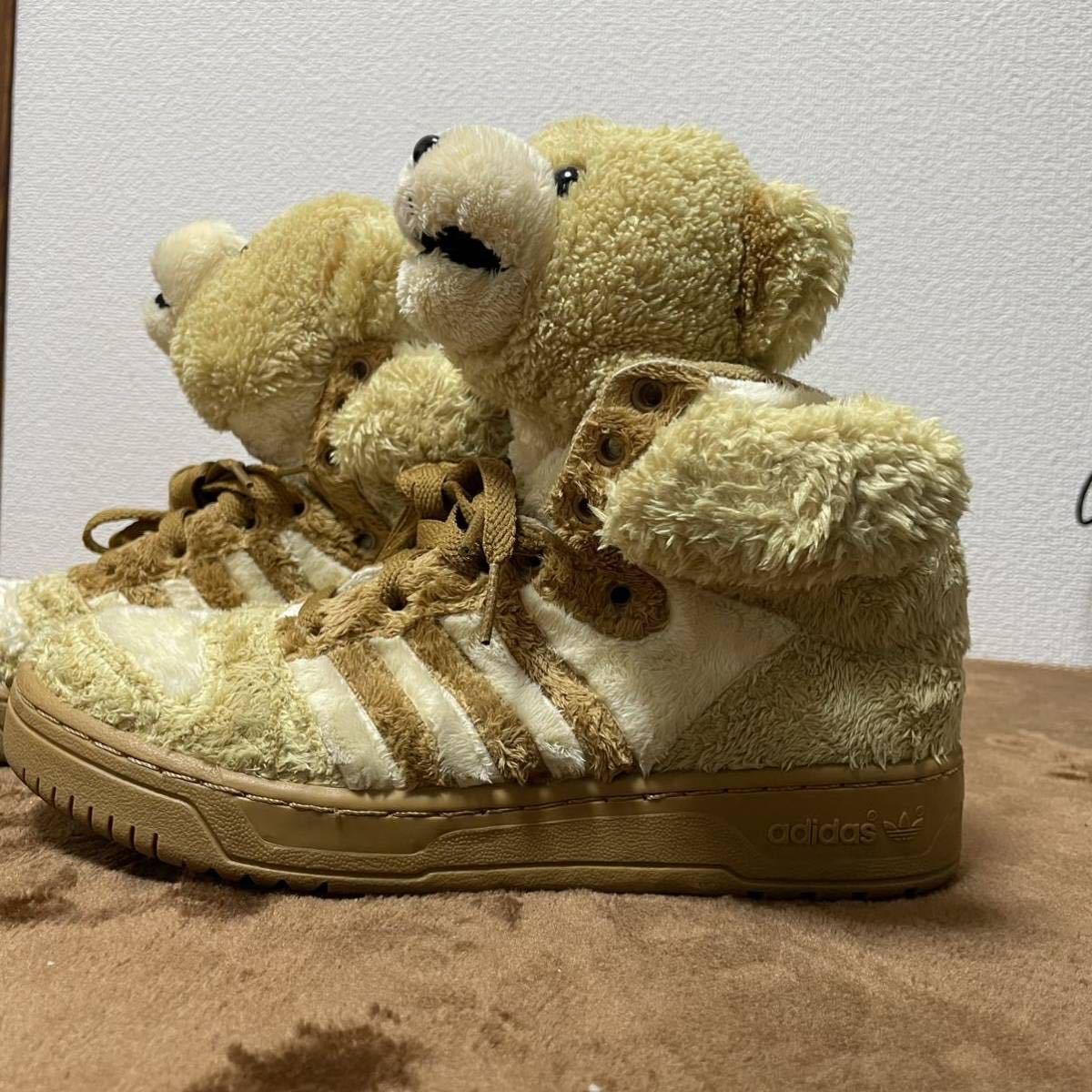 【希少品】adidas Originals by JEREMY SCOTT JS BEAR SNEAKER JP23.5cm BROWN G44000  / アディダス ジェレミースコット ベア スニーカー