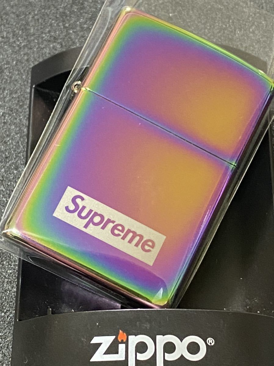 2021年製 新品】 zippo シュプリーム zippo ボックスロゴ レインボー