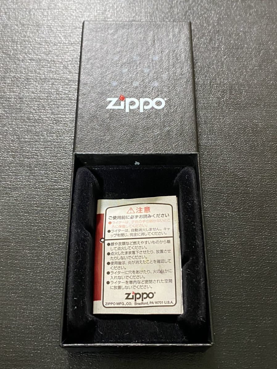 zippo マイルドセブン 天然石 ターコイズ 限定品 希少モデル 2002年製 MILD SEVEN FEEL THE BLUE シルバーインナー 2002年製 ケース 保証書_画像10