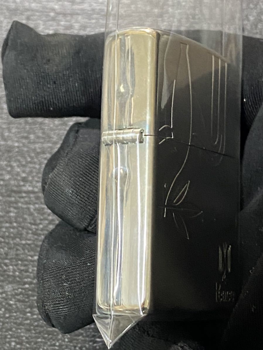 zippo ピース シルバー刻印 限定品 希少モデル 2015年製 Peace シルバーインナー 2015年製 専用ケース 保証書付き