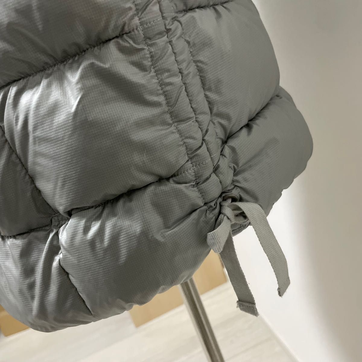 Eddie Bauer ダウンベスト L グレー エディーバウアー ダウンベスト レディース グースダウン ファー