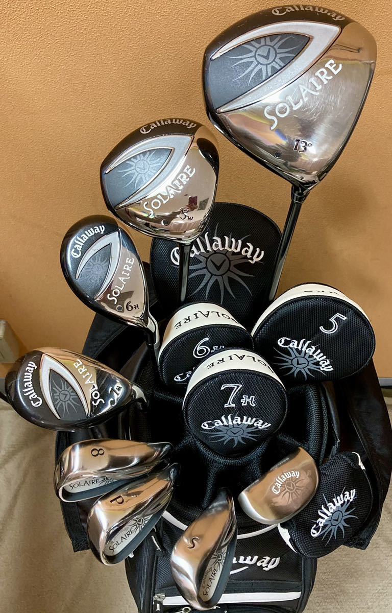 バッグ無しcallaway solaire ソレイルレディースゴルフクラブセット