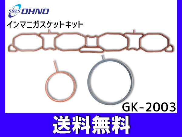 エクストレイル T31 MR20DE H19/08～H22/07 インマニ ガスケット キット 大野ゴム 日本製 ネコポス 送料無料の画像1