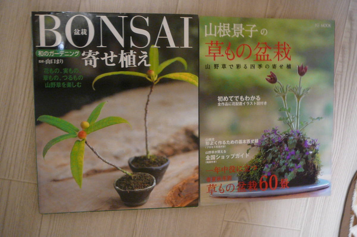 ●山根景子の草もの盆栽＆BONSAI寄せ植え　古本