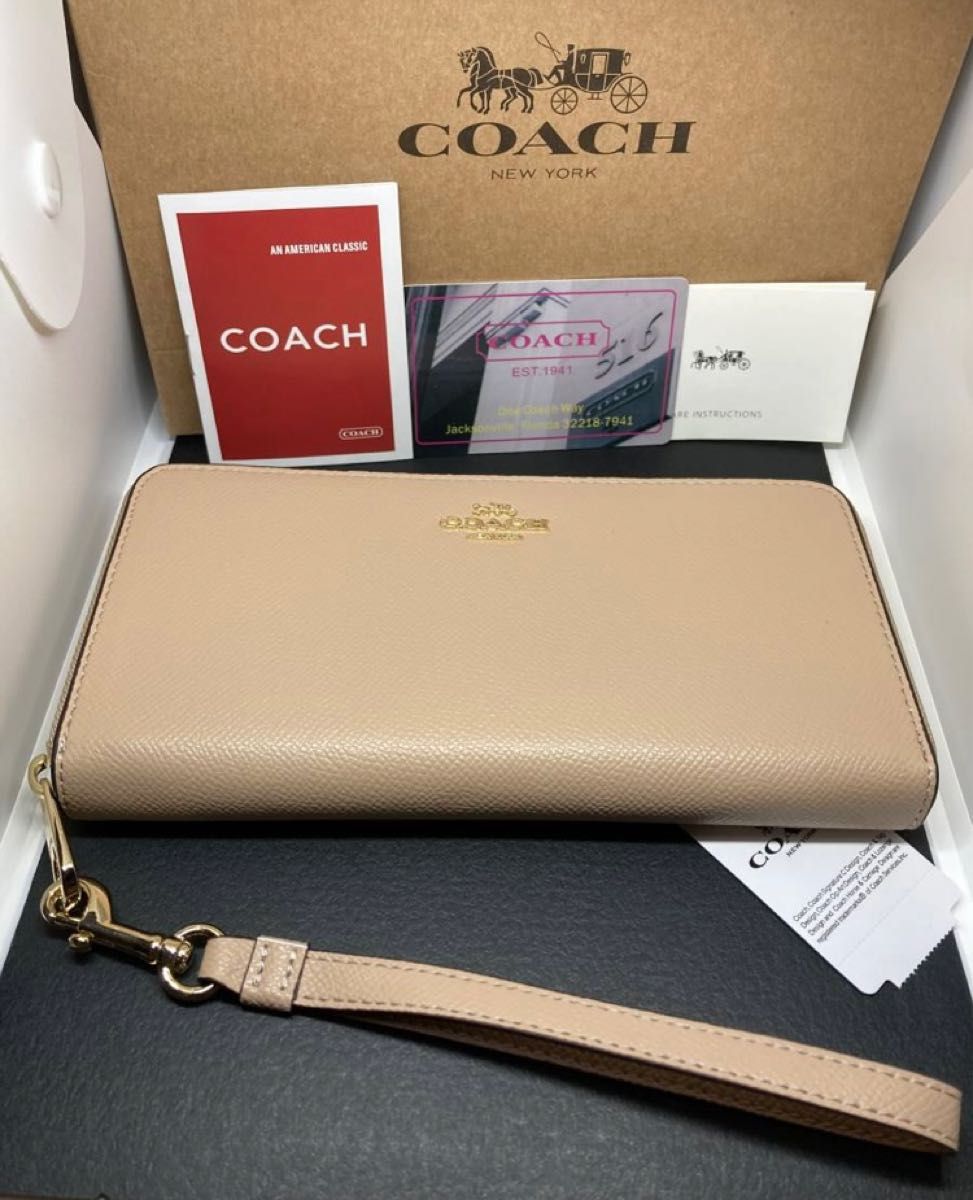 COACH コーチ 長財布 C3441 トープ IMTAU アラウンドジップ