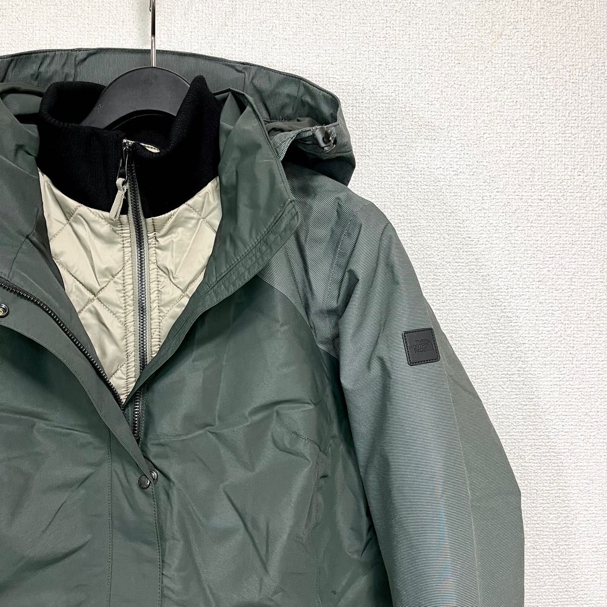 新品特価 ノースフェイス マウンテンコート 中綿ジャケット付 透湿防水 レディースS THE NORTH FACE フード着脱可能