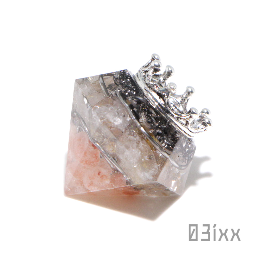 [ free shipping * prompt decision ]. salt orugo Night diamond type rutile quartz needle crystal natural stone interior ... except . stainless steel peak salt 03ixx