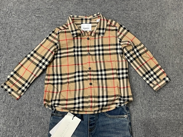 おまけ付】 BURBERRY CHILDRENチェックパンツ12M ecousarecycling.com