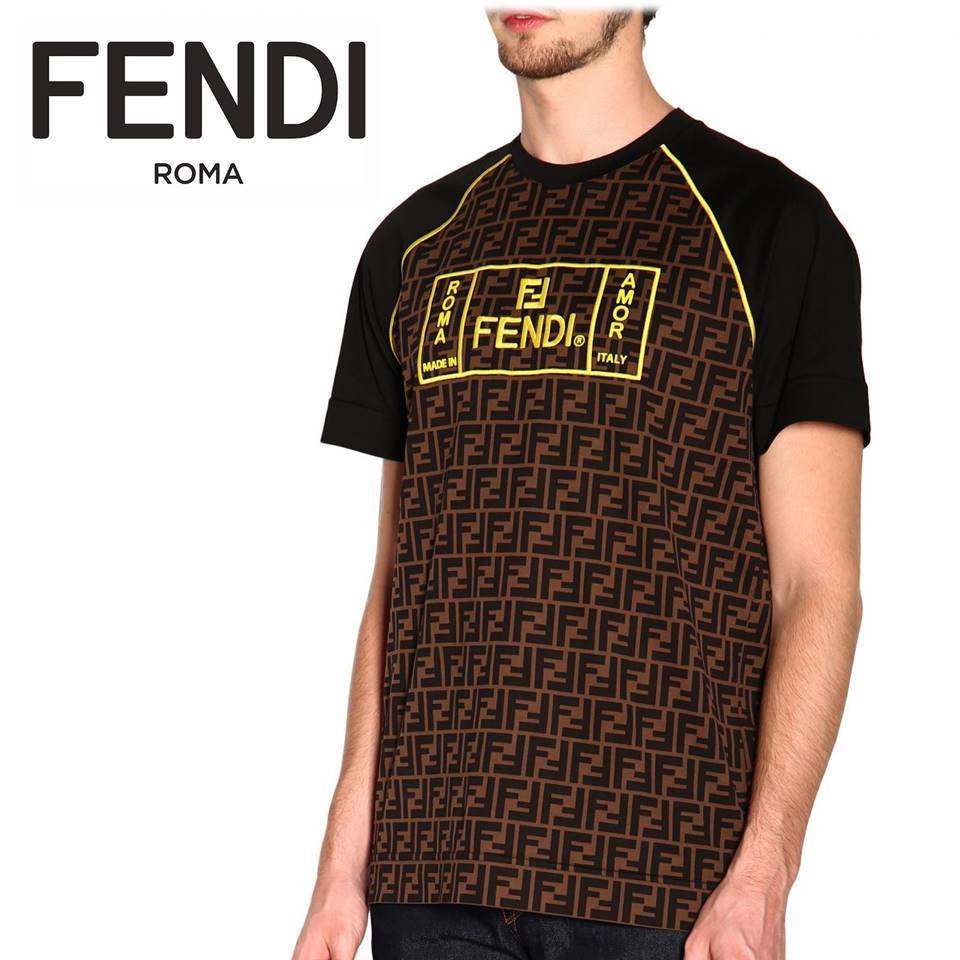 NEW ARRIVAL】 FENDI フェンディ ネクタイ FF柄 ゴールド 総柄 シルク