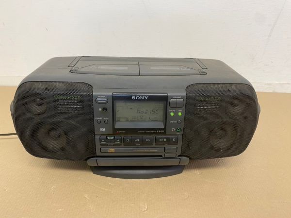 T531-K36-789 SONY ソニー ZS-70 SONAHAWK ソナホーク CD AM FM ラジオ TAPE テープ バブルラジカセ 通電OK③の画像1