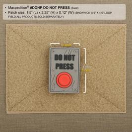 MAXPEDITION パッチ DO NOT PRESS ベルクロ PVC [ グロー ] マックスペディション EL_画像3