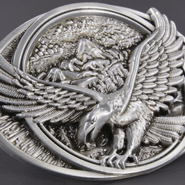  belt buckle .. make wasi oval type [ silver ] for exchange belt for buckle only american buckle USA buckle 