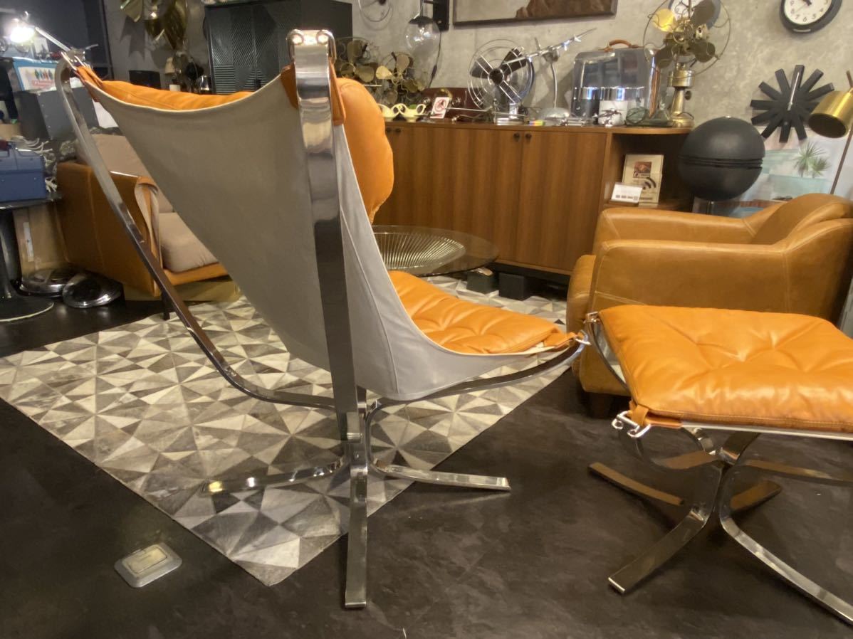 Falcon Chair+ottoman/ファルコンチェア+オットマンセット(検 Falcon Chair+ottoman/ファルコンチェア+オットマンセット(検