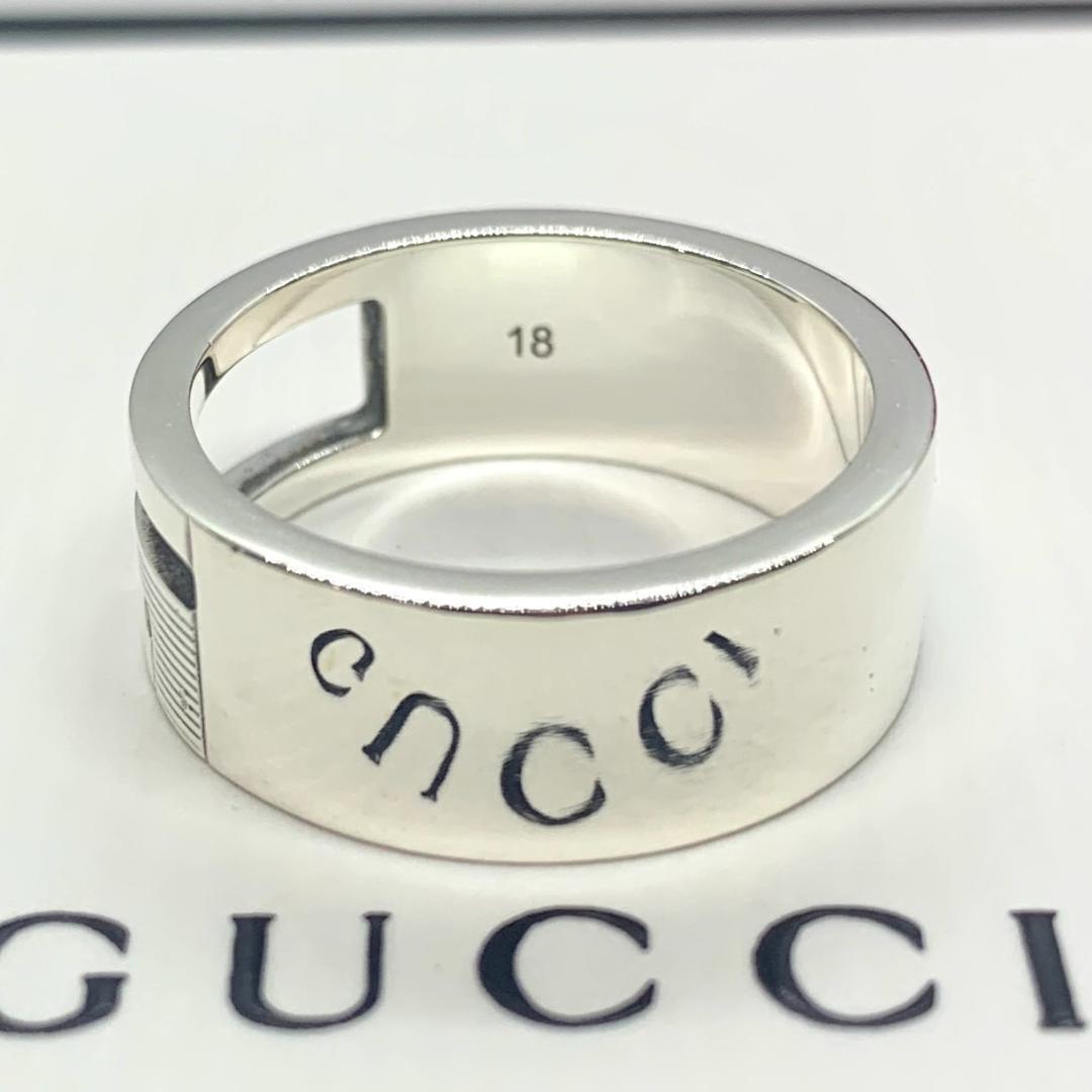 女の子向けプレゼント集結 222 極美品 GUCCI グッチ G リング 刻印 18