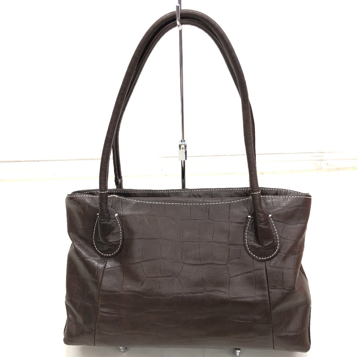 ◇Neutral Gray us ニュートラルグレイ クロコダイル 型押し 本革
