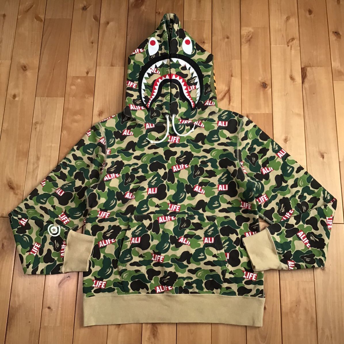 ☆激レア☆ ALIFE × BAPE ABC camo シャーク パーカー Mサイズ a