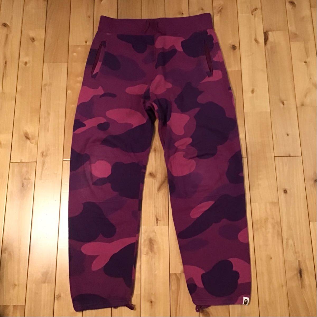 世界の ベイプ エイプ camo Purple pants sweat BAPE ape bathing a L