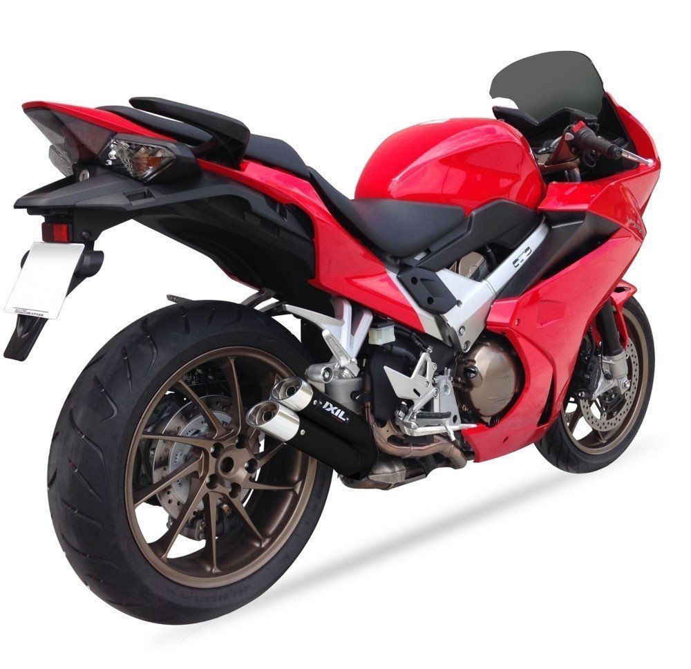 【送料800円】IXIL(イクシル) HONDA VFR800F '14-'16 L3XB デュアル スリップオン マフラー_画像3