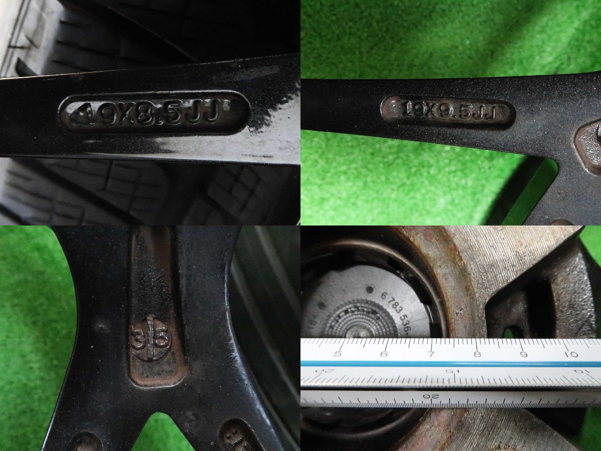 4本 社外 19インチ ホイール 8.5J 9.5J +35 5H PCD 120 スタッドレス