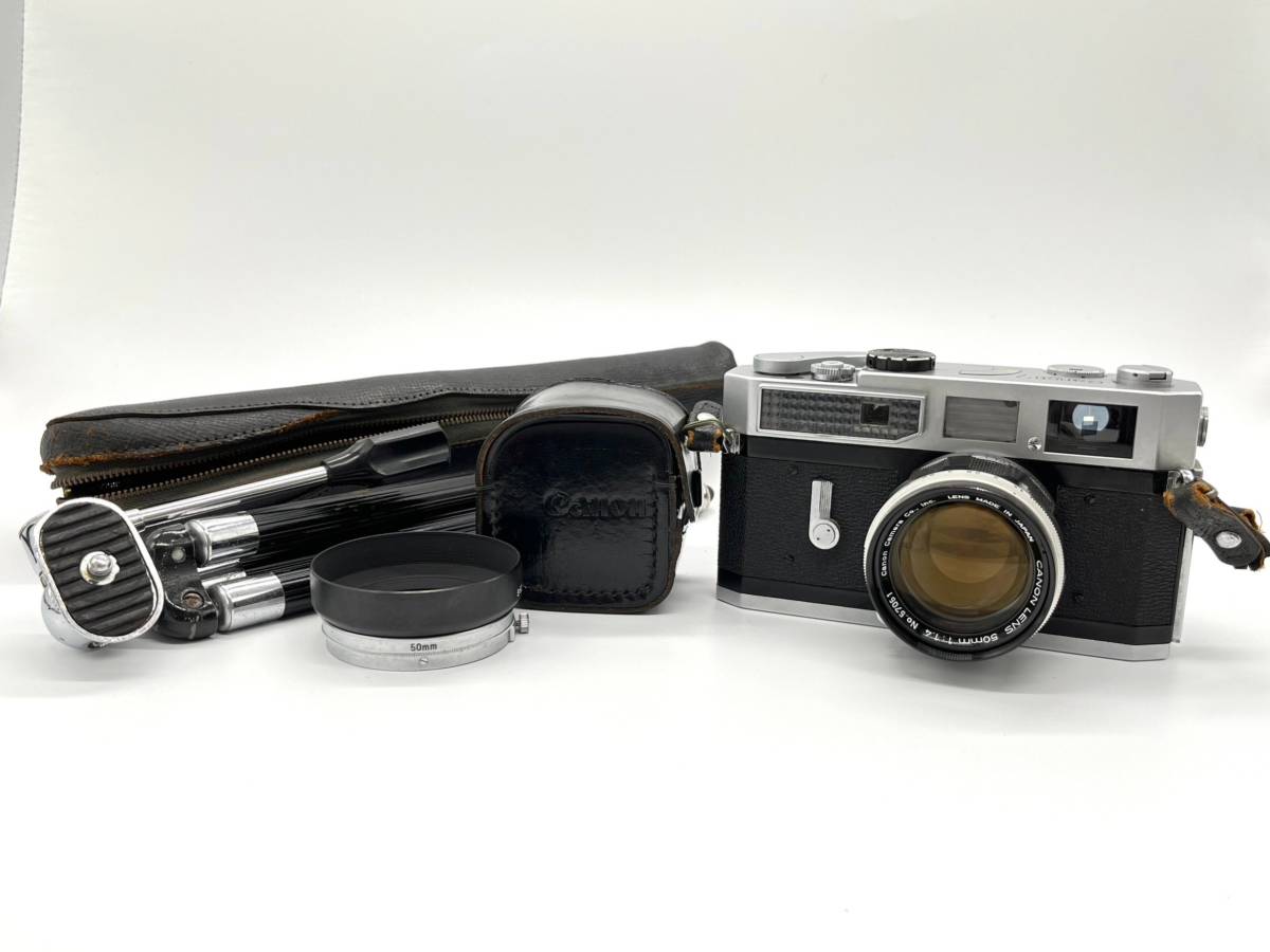 Canon 7 キャノン レンジファインダー カメラ レンズ Canon LENS 50mm f:1.4 D102_画像1