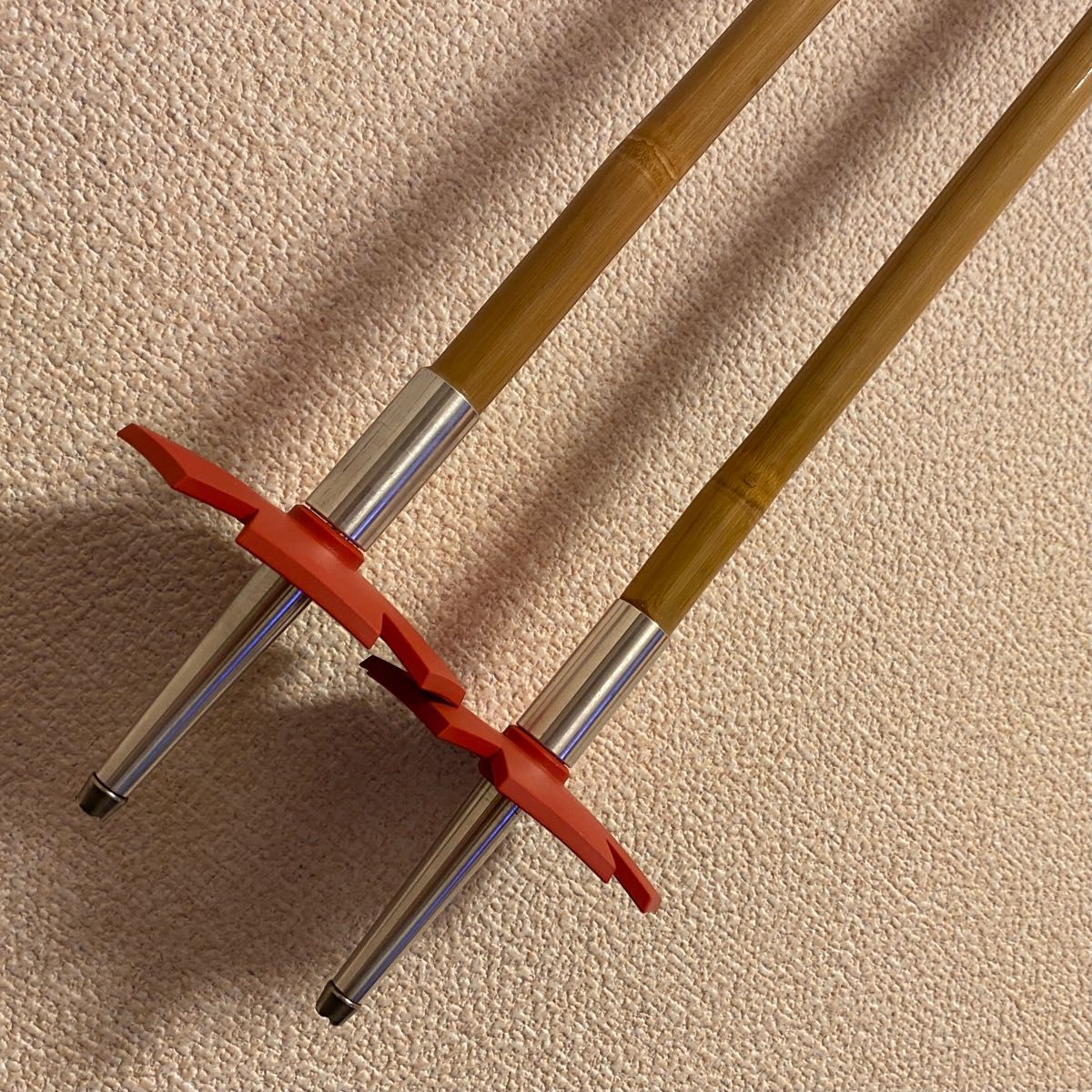 KANG Bamboo 120cm スキーストック ポール 竹 バンブー